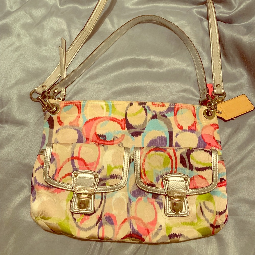 Authentic COACH IKAT SCRIBBLE BAG!